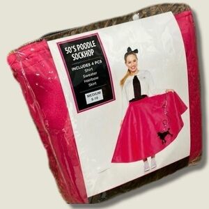 Brand New 50s Poodle Sockhop Halloween Costume Adult Medium 8-10